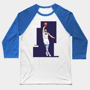 Stephen Curry Warriors Pop Art Baseball T-Shirt